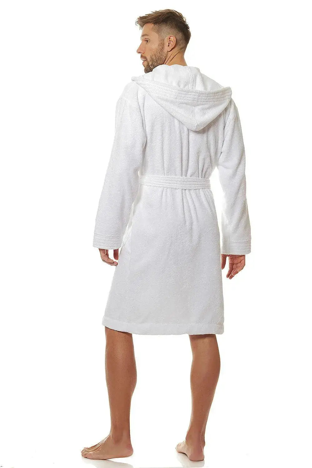 L&L collection men's hooded bathrobe high quality cotton  Adomoo