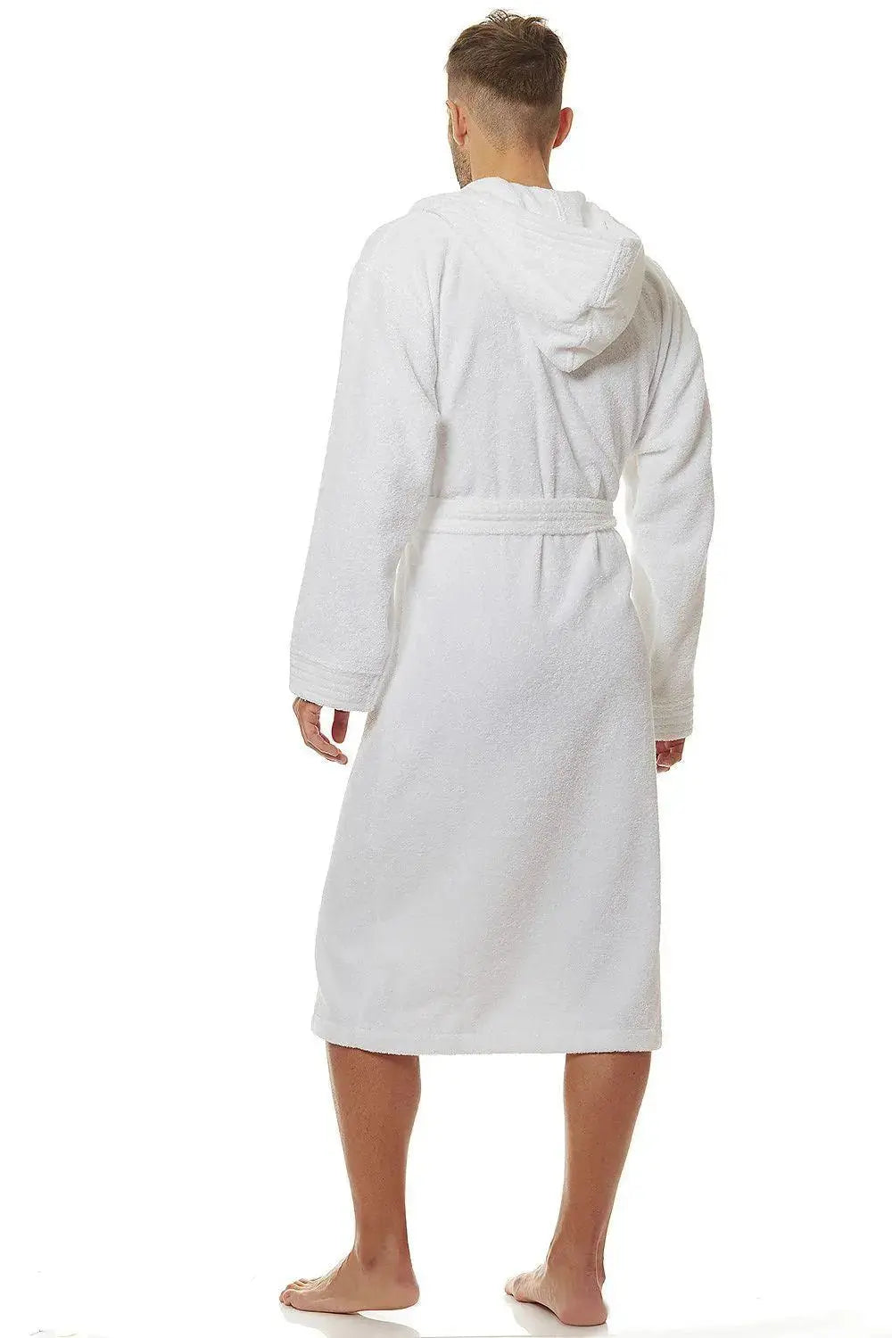 L&L collection men's white bathrobe  Adomoo