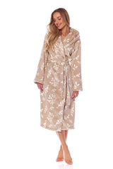 L&L collection soft and airy fabric long bathrobe  Adomoo
