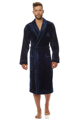 L&L collection soft knit fabric men's bathrobe  Adomoo