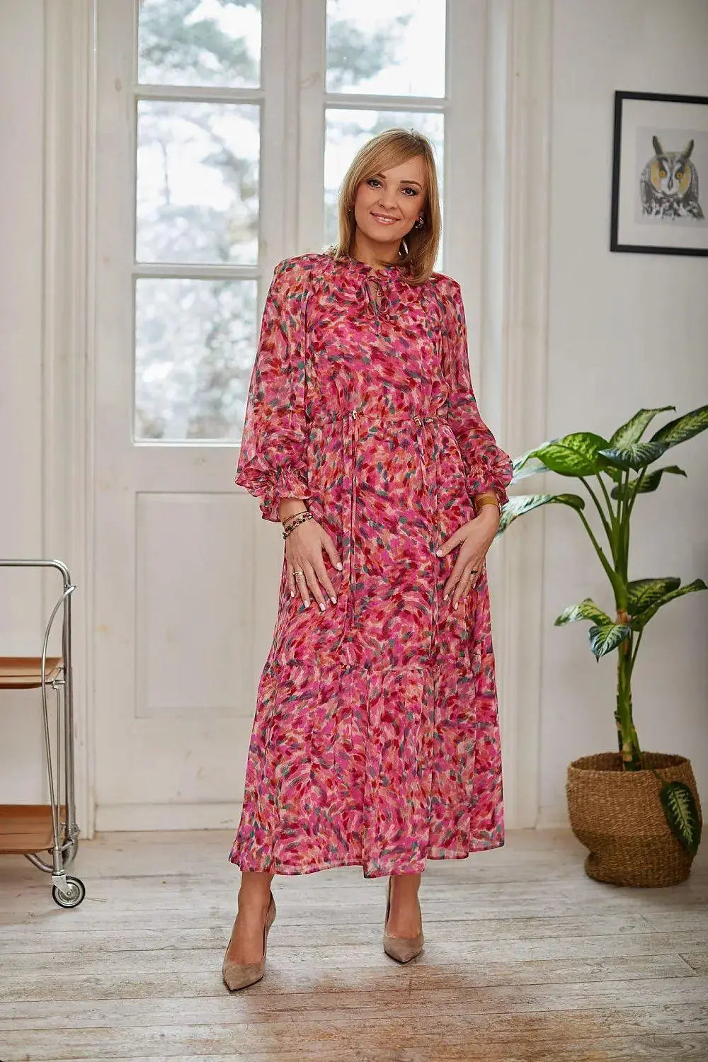 La Aurora phenomenal chiffon boho style dress  Adomoo