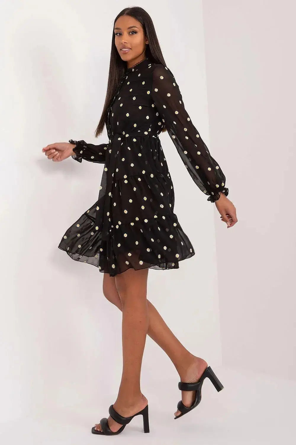 Lakerta elegance and comfort floral pattern cocktail dress  Adomoo