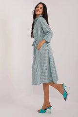 Lakerta flared cut shirt dress  Adomoo