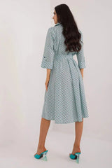 Lakerta flared cut shirt dress  Adomoo