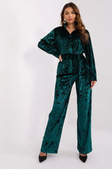 Lakerta velour shirt with pants  Adomoo