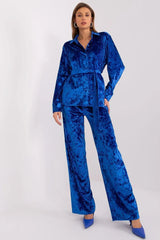 Lakerta velour shirt with pants  Adomoo