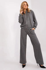 Lakerta zippered sweatshirt with pants  Adomoo