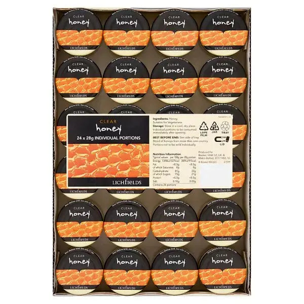 Lichfields Clear Honey 24 x 28g  Adomoo