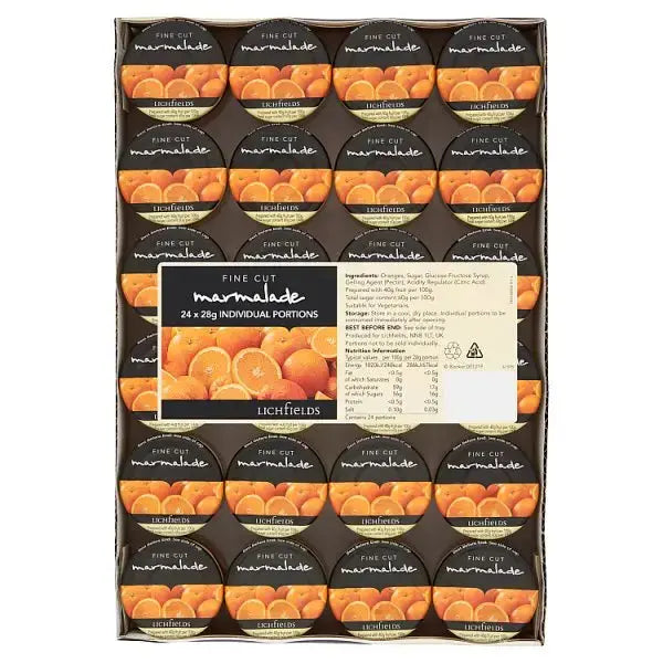Lichfields Fine Cut Marmalade 24 x 28g  Adomoo