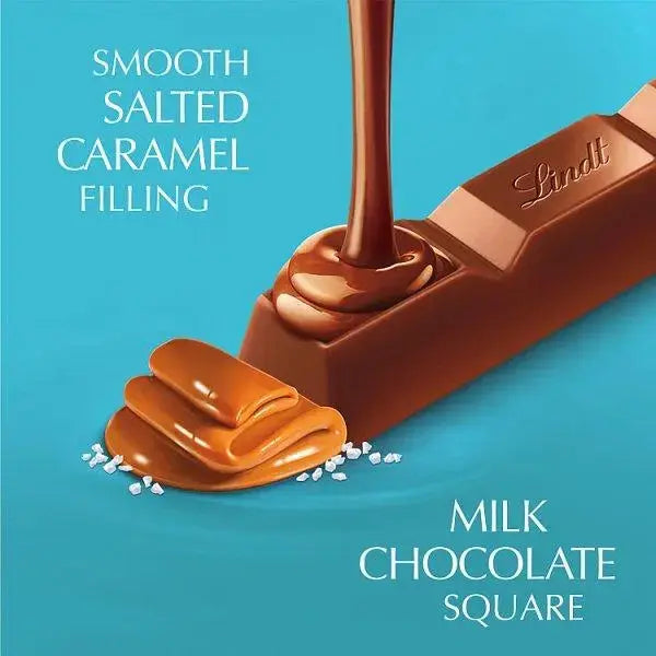 Lindt Lindor Salted Caramel Milk Chocolate Treat Bar 38g (Case of 24)  Adomoo