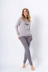 M-Max airy fabric blouse and long pants womens pajama  Adomoo