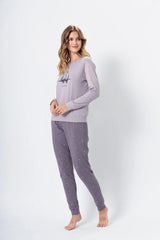 M-Max airy fabric blouse and long pants womens pajama  Adomoo