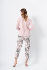 M-Max animal prints blouse and pants womens pajamas  Adomoo