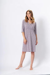 M-Max cappuccino color nightgown  Adomoo