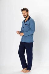 M-Max fine pattern unbuttoned men's pajamas  Adomoo