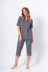 M-Max high quality blouse and half-pant womens pajamas  Adomoo