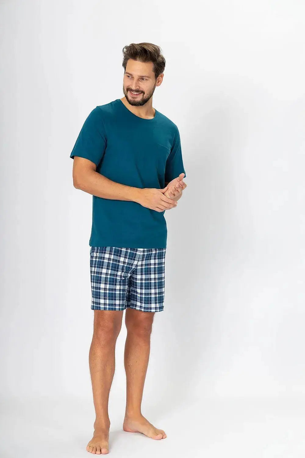 M-Max high quality cotton knit fabric men's pajamas  Adomoo