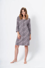M-Max leopard pattern womens shirt  Adomoo