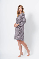 M-Max leopard pattern womens shirt  Adomoo