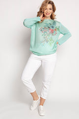 MKM floral print lightweight sweater  Adomoo