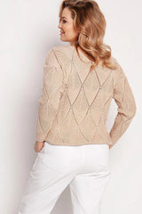 MKM loose, openwork, ribbed sweater  Adomoo