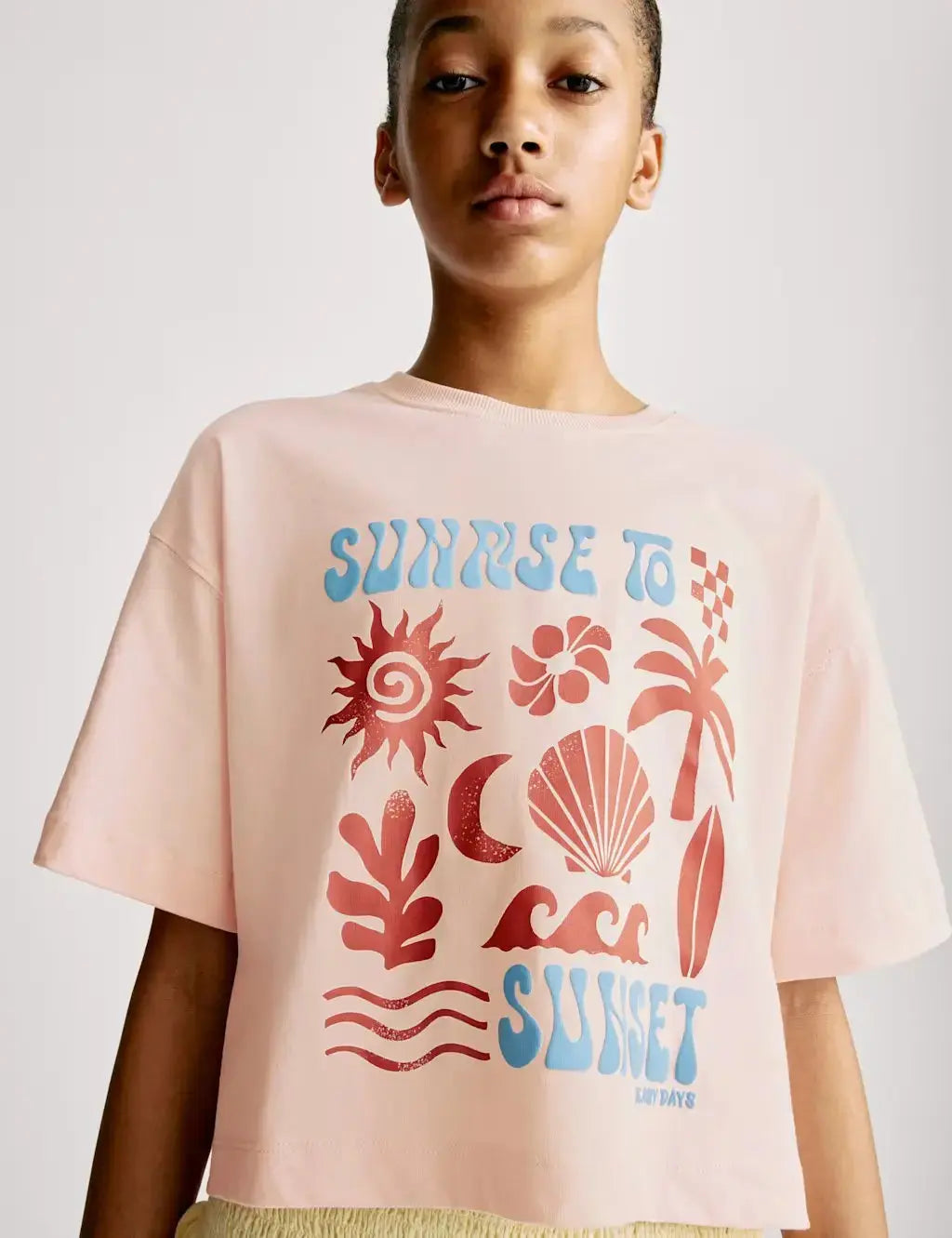 M&S Cotton Rich Sunrise to Sunset T-Shirt (6-16 Yrs)  Adomoo
