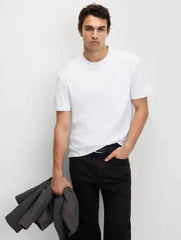Pure Cotton Midweight Pocket T-shirt  Adomoo