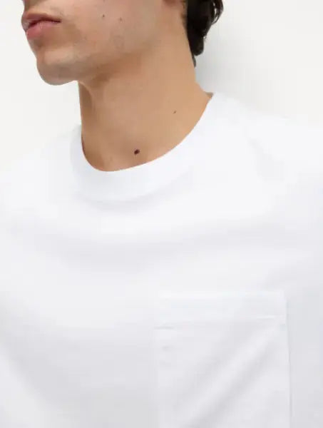 Pure Cotton Midweight Pocket T-shirt  Adomoo