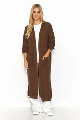 Makadamia long unbuttoned cardigan  Adomoo