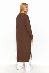 Makadamia long unbuttoned cardigan  Adomoo