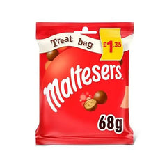 Maltesers Milk Chocolate & Honeycomb Bites Treat Bag 68g (Case of 24)  Adomoo