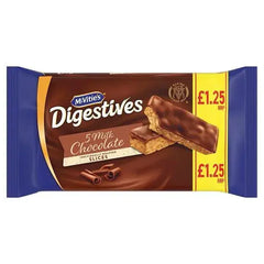 McVitie's Digestive Milk Chocolate 5 Slices 114.1g (Case of 10)  Adomoo