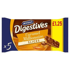 McVitie's Digestives 5 Caramel Millionaire Slices 109.9g (Case of 10)  Adomoo