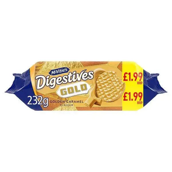 McVitie's Gold Digestive Biscuits 232g (Case of 12)  Adomoo