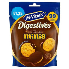 McVitie's Milk Chocolate Digestive Minis Biscuits 80g PMP £1.25 (Case of 6)  Adomoo