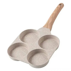 Medical Stone Non-stick Pan Egg Hamburger Four-hole Frying Pan Flat Bottom Induction Cooker Universal Mini Omelette Pan  Adomoo