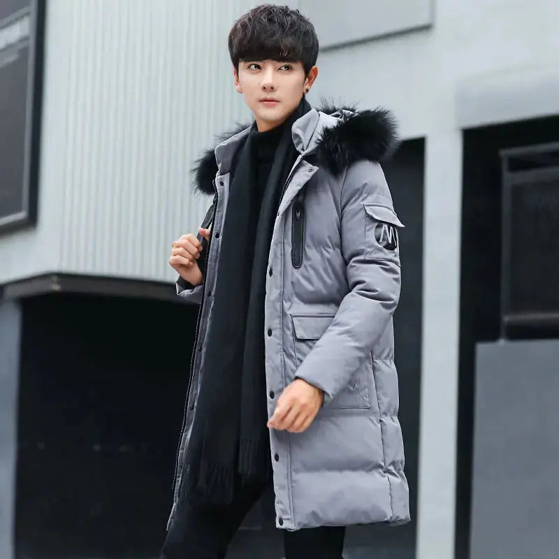 Men Coat Thickened Cotton Padded Jacket  Adomoo