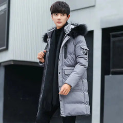Men Coat Thickened Cotton Padded Jacket  Adomoo