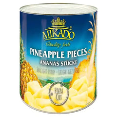 Mikado Pineapple Pieces Pizza Cut in Light Syrup 3.05kg  Adomoo