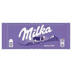 Milka Alpine Milk Chocolate Bar 100g (Case of 24)  Adomoo