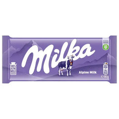 Milka Milk Chocolate Tablet 90 Gr (Case of 24)  Adomoo