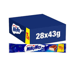 Milky Way Nougat & Milk Chocolate Snack Bar(Caseof 28 )  Adomoo