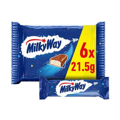 Milky Way Nougat & Milk Chocolate Snack Bars Multipack 6x21.5g (Case of 13)  Adomoo