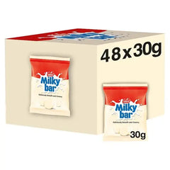 Milkybar Buttons White Chocolate Bag 30g (Case of 48)  Adomoo