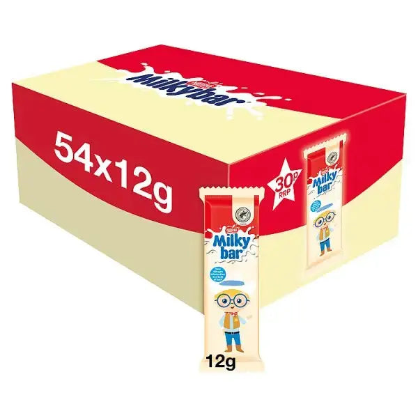 Milkybar Kid White Chocolate Bar 12g (Case of 54)  Adomoo