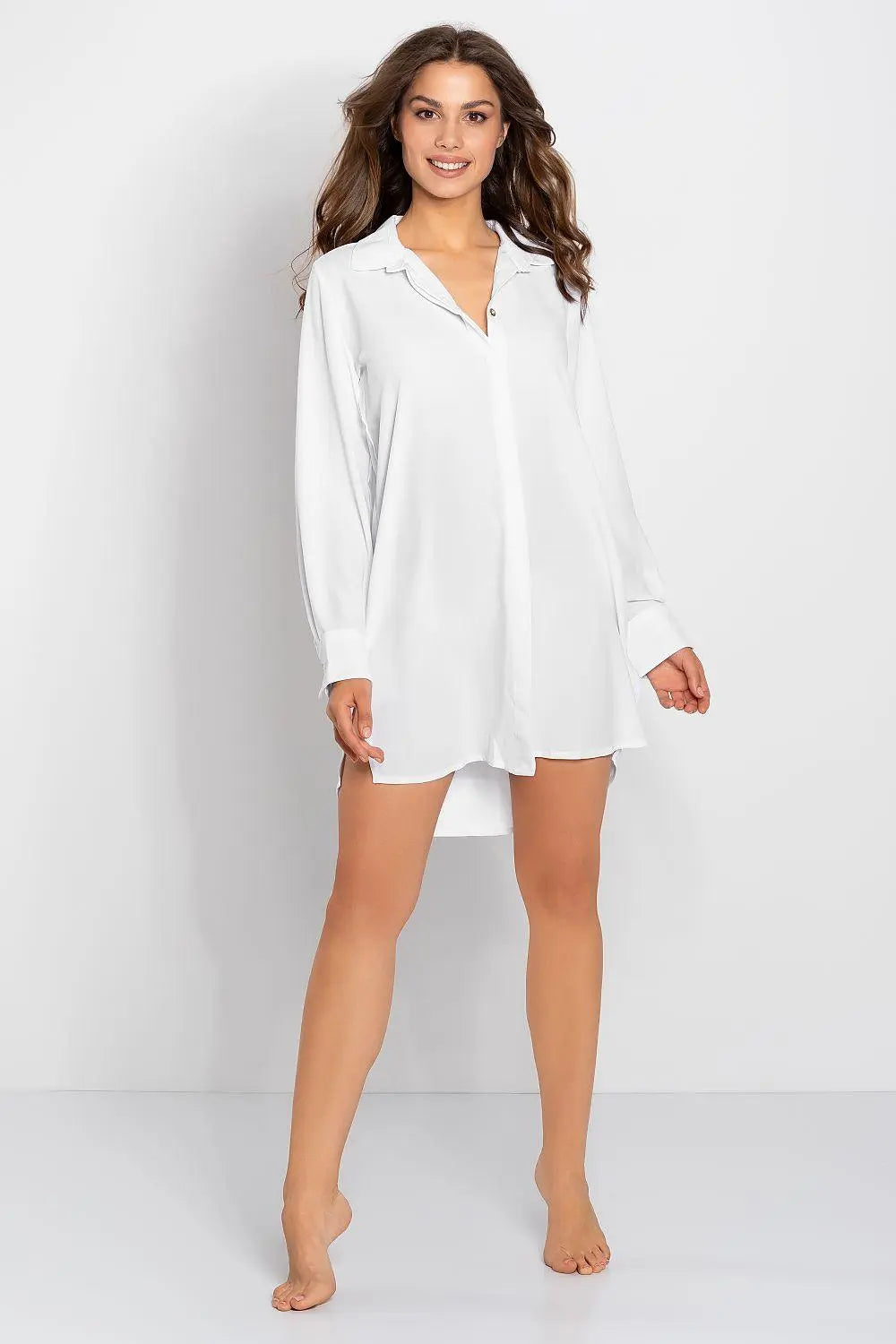 Momenti Per Me button closure and soft fabric nightgown  Adomoo