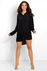 Momenti Per Me button closure long sleeve nightgown  Adomoo
