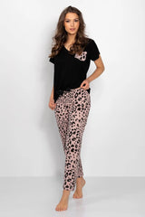 Momenti Per Me decorative blouse and pants ladies pyjamas  Adomoo