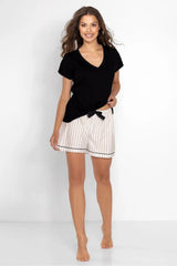 Momenti Per Me fashionable blouse and shorts womens pajamas  Adomoo