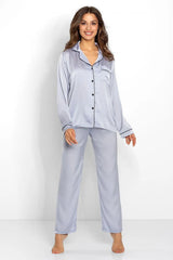 Momenti Per Me high-quality blouse and long pants womens pajamas  Adomoo